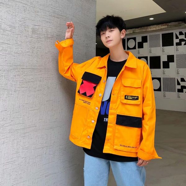 men's jackets men autumn winter japanese style fashion pocket teens coat patchwork for male casual jacket outerwear clothes, Black;brown
men's jackets men autumn winter japanese style fashion pocket teens coat patchwork for male casual jacket outerwear clothes, Black;brown