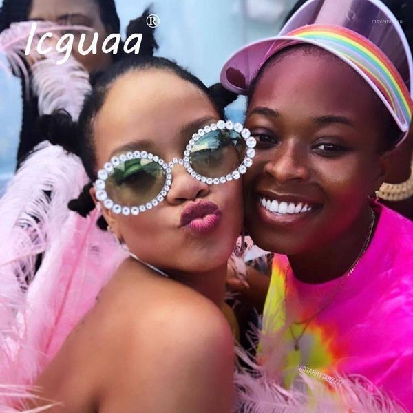 fashion luxury diamond oval sunglasses women 2020 rhinestone sunglasses ladies uv400 lentes de sol mujer sun glasses for women1, White;black 
fashion luxury diamond oval sunglasses women 2020 rhinestone sunglasses ladies uv400 lentes de sol mujer sun glasses for women1, White;black