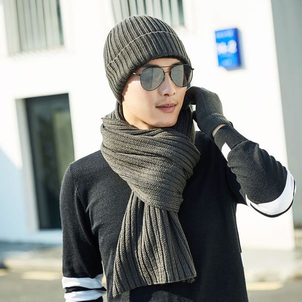 new winter knit hats scarf 2 pieces set men's and women's plus velvet thicken soft cap scarves warm loose wintercap, Blue;gray
new winter knit hats scarf 2 pieces set men's and women's plus velvet thicken soft cap scarves warm loose wintercap, Blue;gray