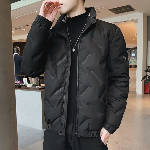 winter men's down new korean fashion short thickened warm jacket for men, Black
winter men's down new korean fashion short thickened warm jacket for men, Black