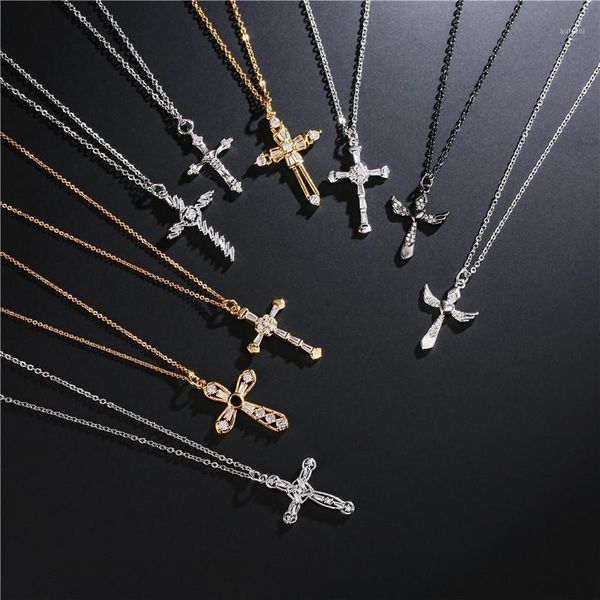 newbuy 45cm copper link chain necklace for women men classic cross pendant necklace zirconia christian praying jewelry dropship1, Silver
newbuy 45cm copper link chain necklace for women men classic cross pendant necklace zirconia christian praying jewelry dropship1, Silver
