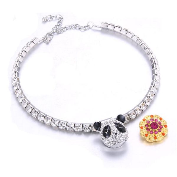 elasticity adjustable crystal choker snap jewelry women's classic torques fit 18mm snap button necklaces & pendants diy bbyqov, Silver
elasticity adjustable crystal choker snap jewelry women's classic torques fit 18mm snap button necklaces & pendants diy bbyqov, Silver