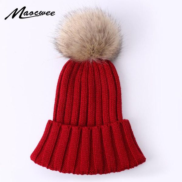 pompon hats детская шапка дети девочек шапочки шапочки фальшивые мяч вязаные чешуи конфеты цвета осень зима держать теплый сплошной цвет h w, Yellow