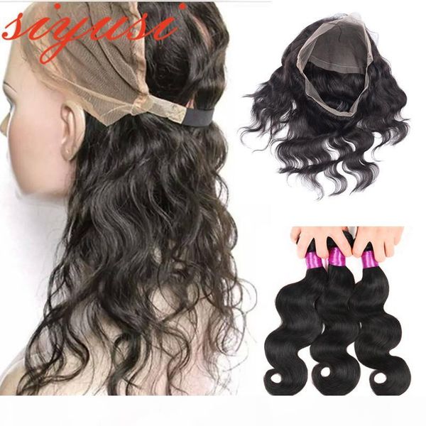 9a indian body wave straight hair with 360 lace frontal closure human hair 3 bundles with closure pre plucked 360 lace frontal, Black;brown
9a indian body wave straight hair with 360 lace frontal closure human hair 3 bundles with closure pre plucked 360 lace frontal, Black;brown