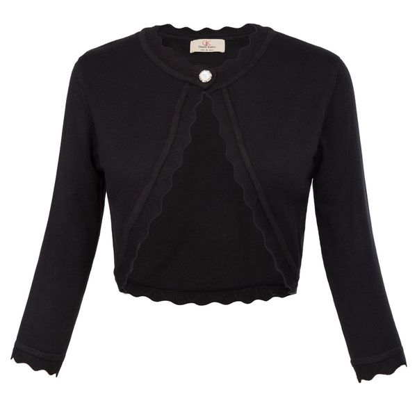 cardigan jacket women fall spring eyelet trim three quarter sleeve one button cropped knitted coat bolero shrug, White;black
cardigan jacket women fall spring eyelet trim three quarter sleeve one button cropped knitted coat bolero shrug, White;black