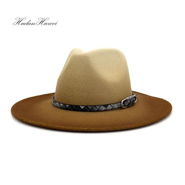 wide brim hats arrivel spray painted wool felt fedora hat for women men casual fashionable party holiday gift, Blue;gray
wide brim hats arrivel spray painted wool felt fedora hat for women men casual fashionable party holiday gift, Blue;gray