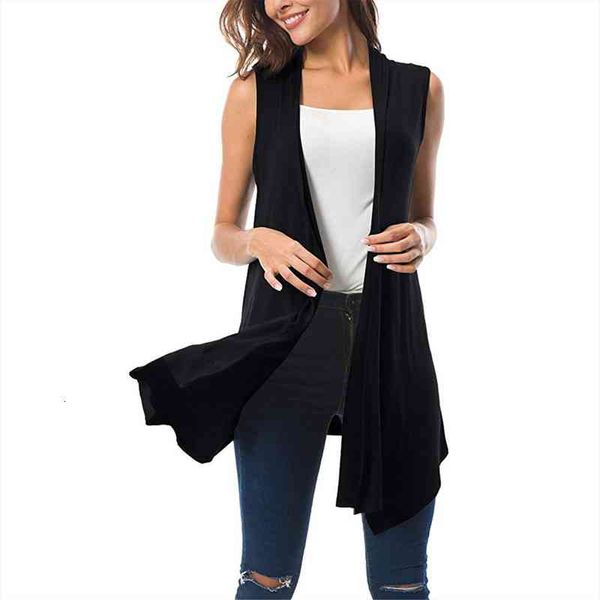 womens sleeveless draped open front cardigan vest asymmetric hem women cardigan blouse autumn loose vintage long cardigans, White;black
womens sleeveless draped open front cardigan vest asymmetric hem women cardigan blouse autumn loose vintage long cardigans, White;black