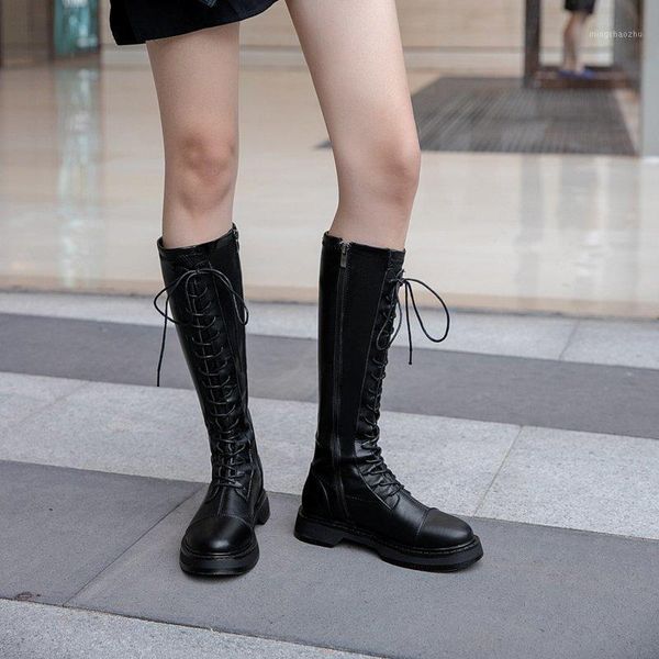 boots black knee high lace up women motorcycle platform long pu leather thigh flat punk shoes 20211
boots black knee high lace up women motorcycle platform long pu leather thigh flat punk shoes 20211