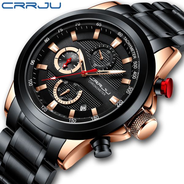 watches crrju stainless steel mens watches 2020 new luxury business luminous chronograph date quartz watch relogio masculino, Silver
watches crrju stainless steel mens watches 2020 new luxury business luminous chronograph date quartz watch relogio masculino, Silver