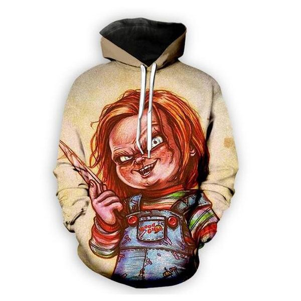 2021 new fashion hip hop sweatshirt men women 3d casual hoodies halloween terror chucky harajuku style loose pullover hoodies, Black
2021 new fashion hip hop sweatshirt men women 3d casual hoodies halloween terror chucky harajuku style loose pullover hoodies, Black