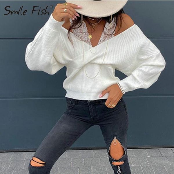 knited fashion feamle club party 2020 white off shoulder for women solid lace shirt long sleeve autumn g2078
knited fashion feamle club party 2020 white off shoulder for women solid lace shirt long sleeve autumn g2078