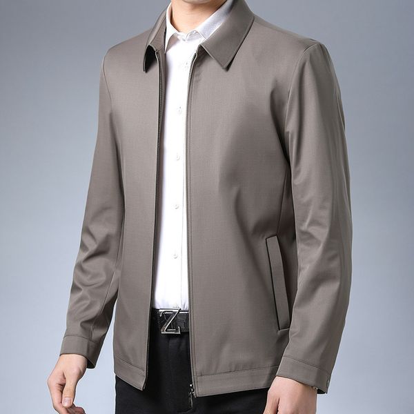 zhuo danlong's new autumn 2020 jacket lapel casual men's coat s203, Black;brown
zhuo danlong's new autumn 2020 jacket lapel casual men's coat s203, Black;brown