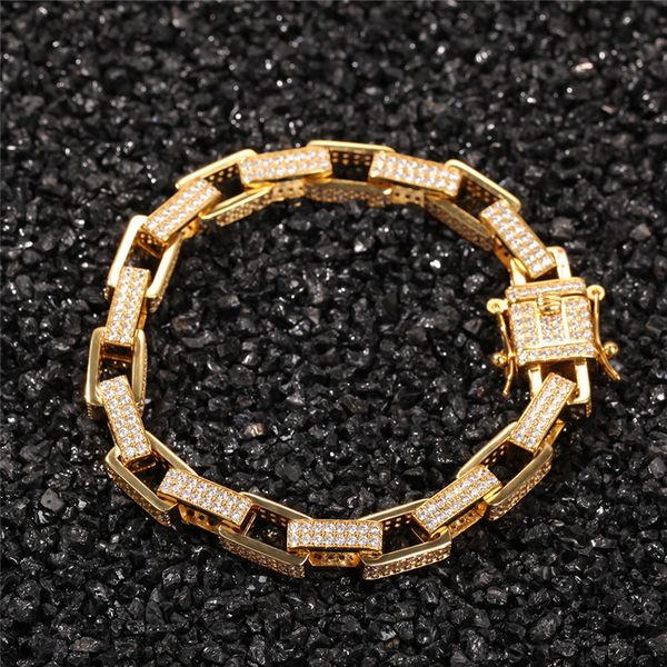 ale mens hip hop bracelet chains gold plated iced out cz box bracelet chains links fashion rapper bracelets male jewelry gift, Black
ale mens hip hop bracelet chains gold plated iced out cz box bracelet chains links fashion rapper bracelets male jewelry gift, Black