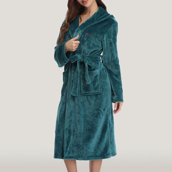 hooded warm flannel fleece robe men women full length thick bathrobe winter sleepwear pajamas couple nightgown winter homewear, Black;brown
hooded warm flannel fleece robe men women full length thick bathrobe winter sleepwear pajamas couple nightgown winter homewear, Black;brown