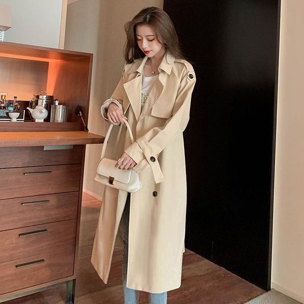 streetwear ladies fashion double breasted mid-long trench coat female khaki overcoat with belts mujer d911, Tan;black
streetwear ladies fashion double breasted mid-long trench coat female khaki overcoat with belts mujer d911, Tan;black