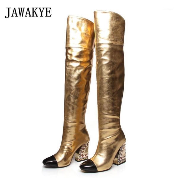 gemstone embellished heel thigh high boots women gold black leather patchwork knight boots winter formal party shoes women1
gemstone embellished heel thigh high boots women gold black leather patchwork knight boots winter formal party shoes women1