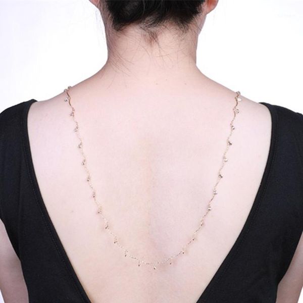 bridal zircon necklace evening gown wedding jewelry accessories gold wedding atmosphere backless necklace long back shine1, Silver
bridal zircon necklace evening gown wedding jewelry accessories gold wedding atmosphere backless necklace long back shine1, Silver