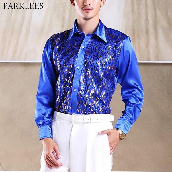 men's casual shirts royal blue wave pattern sequin shirt men 2021 stage prom disco party dress mens dance host chorus camisa masculina, White;black
men's casual shirts royal blue wave pattern sequin shirt men 2021 stage prom disco party dress mens dance host chorus camisa masculina, White;black
