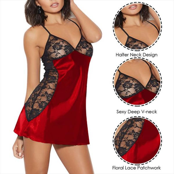 women nightgowns satin lace sleepwear nightwear pyjama women home clothing sleepwear female nightdress v neck beach dress, Black;gray
women nightgowns satin lace sleepwear nightwear pyjama women home clothing sleepwear female nightdress v neck beach dress, Black;gray