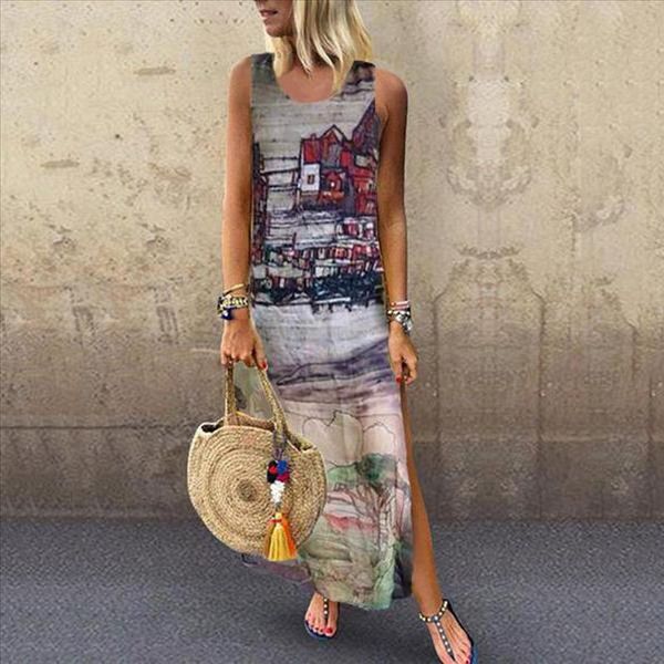 summer chiffonretro summer dress house pattern sleeveless split party long dresses dress 2020 beach dresses vestidos, Black;gray
summer chiffonretro summer dress house pattern sleeveless split party long dresses dress 2020 beach dresses vestidos, Black;gray