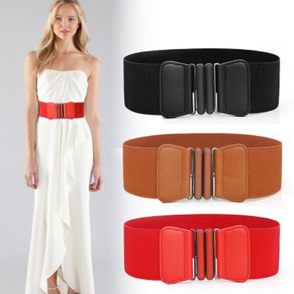 fashion lady stretch elastic leather wide belt women skinny elastic waist belts dress adornment waistband, Black;brown
fashion lady stretch elastic leather wide belt women skinny elastic waist belts dress adornment waistband, Black;brown