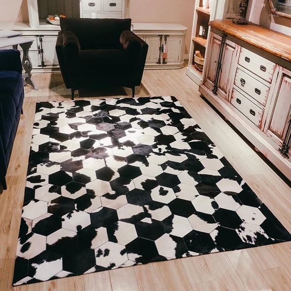 black and white luxury cowhide seamed carpet, natural cow skin fur carpet for living room decoration office carpet1
black and white luxury cowhide seamed carpet, natural cow skin fur carpet for living room decoration office carpet1