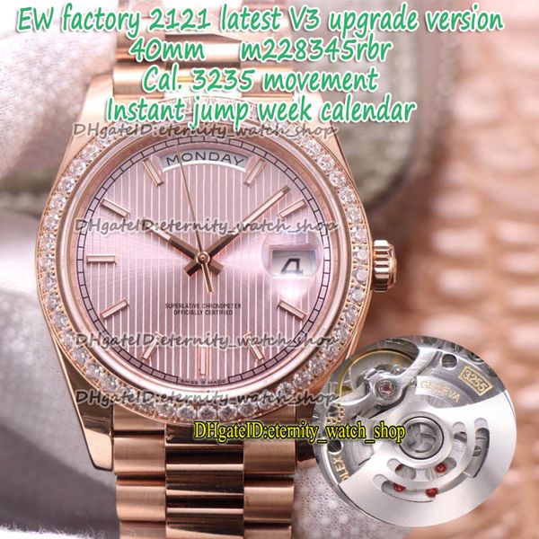 eternity ewf 2021 v3 version 40mm cal.3255 automatic vertical grain 18ct dial 228345 mens watch rose gold case diamond bezel 228235 228348, Slivery;brown
eternity ewf 2021 v3 version 40mm cal.3255 automatic vertical grain 18ct dial 228345 mens watch rose gold case diamond bezel 228235 228348, Slivery;brown