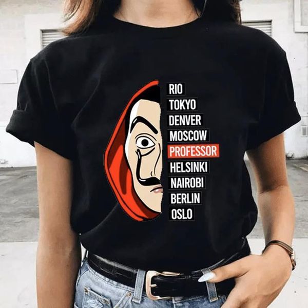 дом бумаги футболка денег heist женщин футболки la casa de papel print tshirt смешные top tee новая одежда футболка, White
дом бумаги футболка денег heist женщин футболки la casa de papel print tshirt смешные top tee новая одежда футболка, White