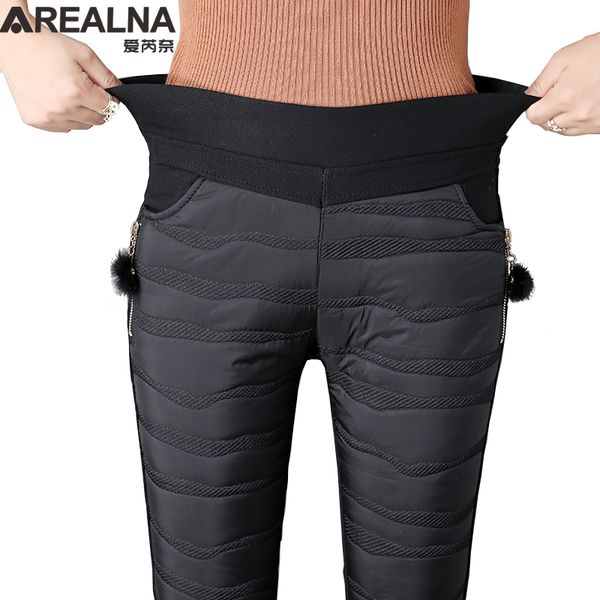 new women's elastic waist long trousers winter down lady plus size 4xl outdoor female warm thick pencil pants 201102, Black;white
new women's elastic waist long trousers winter down lady plus size 4xl outdoor female warm thick pencil pants 201102, Black;white