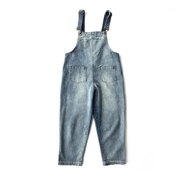 cowboy suspender pants women's autumn and winter 2019 new style girl line-style loose-fit versatile ankle-length jeans1, Blue
cowboy suspender pants women's autumn and winter 2019 new style girl line-style loose-fit versatile ankle-length jeans1, Blue