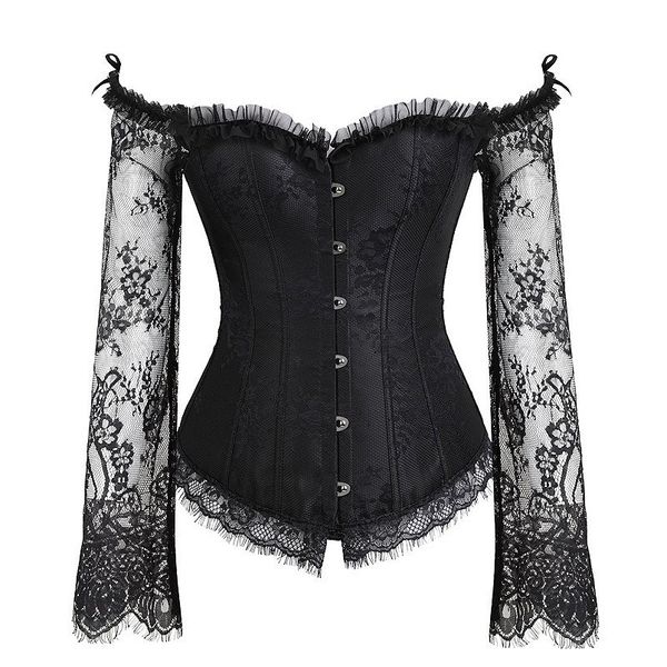 corset steampunk corset women party club burlesque gothic bodice clothes long sleeve corselet lace up bustiers club wedding f jllvzo, Black;white
corset steampunk corset women party club burlesque gothic bodice clothes long sleeve corselet lace up bustiers club wedding f jllvzo, Black;white