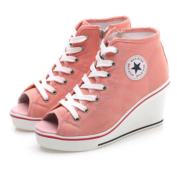 new high-canvas shoes women's single shoes increased 8cm wedges casual shoes thick-soled platform large size women's shoe .sp-014, Black
new high-canvas shoes women's single shoes increased 8cm wedges casual shoes thick-soled platform large size women's shoe .sp-014, Black