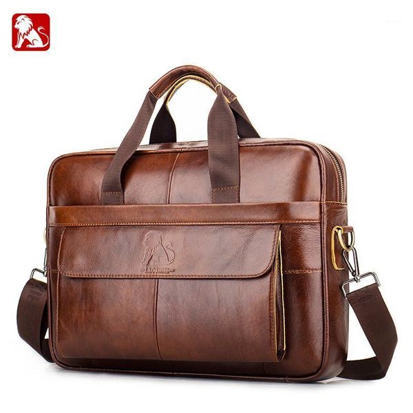 briefcases luxury cow genuine leather business men's briefcase male shoulder bag real men messenger travel computer brown1
briefcases luxury cow genuine leather business men's briefcase male shoulder bag real men messenger travel computer brown1