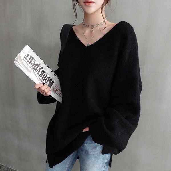 large size fat mm loose 200kg spring and autumn knitwear sweater women's middle length 2021 new v-neck wear foreign style, White;black
large size fat mm loose 200kg spring and autumn knitwear sweater women's middle length 2021 new v-neck wear foreign style, White;black