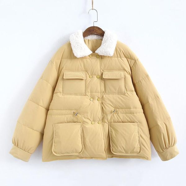 johnature winter coat women clothes thick parka double breasted solid color casual full sleeve jackets leisure ladies coats1, Black
johnature winter coat women clothes thick parka double breasted solid color casual full sleeve jackets leisure ladies coats1, Black