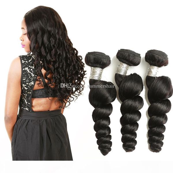 brazilian loose wave bundles brazilian hair weave extensions 100% human hair bundles non-remy hair 1 3 4pcs lot, Black
brazilian loose wave bundles brazilian hair weave extensions 100% human hair bundles non-remy hair 1 3 4pcs lot, Black