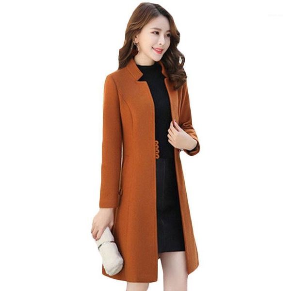 autumn winter new woolen coat jacket elegant women slim stand collar casual woolen coats women's long plus size outerwear f6271, Black
autumn winter new woolen coat jacket elegant women slim stand collar casual woolen coats women's long plus size outerwear f6271, Black