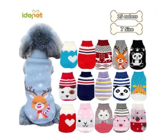 winter cartoon dog clothes warm christmas sweater for small dogs pet clothing coat knitting crochet cloth jersey perro
winter cartoon dog clothes warm christmas sweater for small dogs pet clothing coat knitting crochet cloth jersey perro