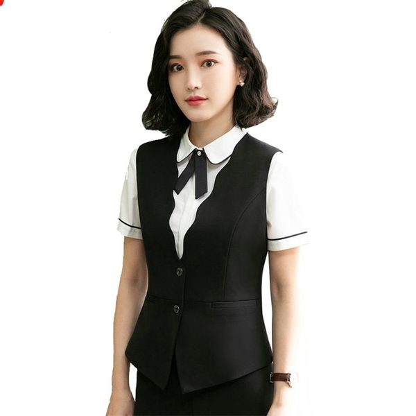 formal wave v-neck women's vest new spring elegant slim black female sleeveless jacket plus size work waistcoat summer vest 201031, Black;white
formal wave v-neck women's vest new spring elegant slim black female sleeveless jacket plus size work waistcoat summer vest 201031, Black;white