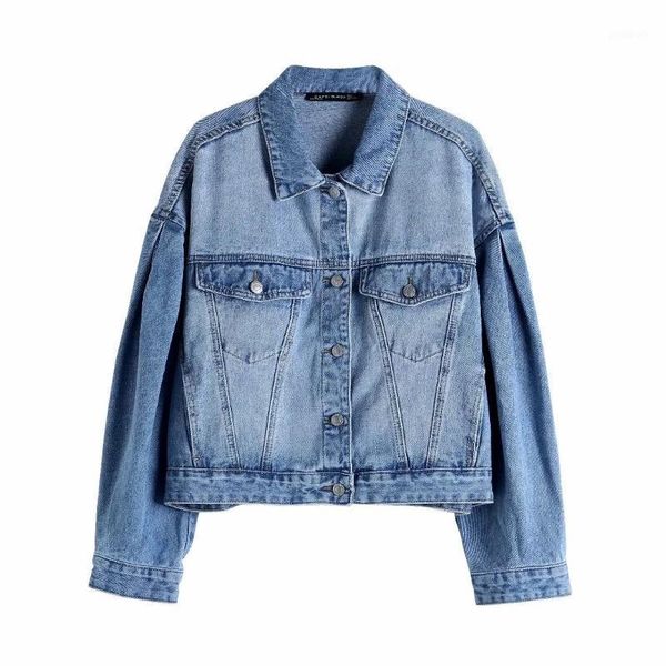 women's jackets 2021 spring short loose denim jacket single breasted pockets coats and women solid female jacket1, Black;brown
women's jackets 2021 spring short loose denim jacket single breasted pockets coats and women solid female jacket1, Black;brown