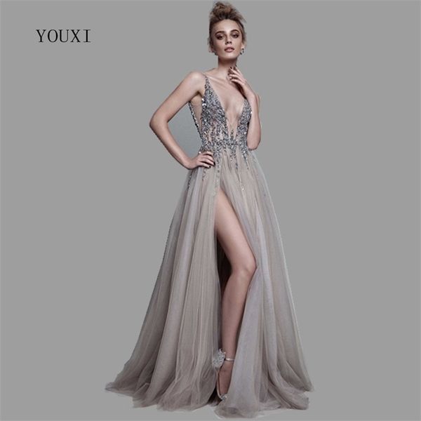 deep v-neck side split long evening dress new arrivals backless sparkly high slit see through abendkleider lang 201113, White;black
deep v-neck side split long evening dress new arrivals backless sparkly high slit see through abendkleider lang 201113, White;black