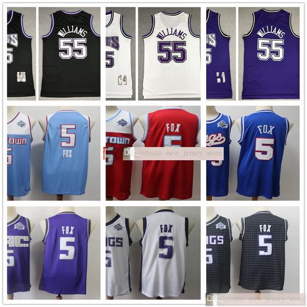 2020 new blue red city deaaron basketball 5 fox jersey retro jason stitched 55 williams jerseys purple white black, Black;red
2020 new blue red city deaaron basketball 5 fox jersey retro jason stitched 55 williams jerseys purple white black, Black;red