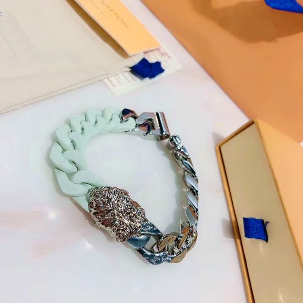 europe america fashion men women lady silver color hardware mint green ceramic engraved v initials thick chain sculpture bracelet mp2630, Golden;silver
europe america fashion men women lady silver color hardware mint green ceramic engraved v initials thick chain sculpture bracelet mp2630, Golden;silver