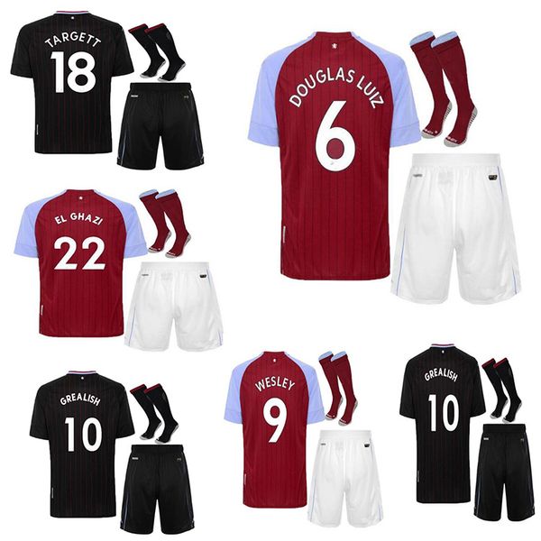 2020 21 aston villa football shirt home stadium grelish m. treze ga wesley el ghazi hourihane douglas luiz football shirt set + childr, Black
2020 21 aston villa football shirt home stadium grelish m. treze ga wesley el ghazi hourihane douglas luiz football shirt set + childr, Black