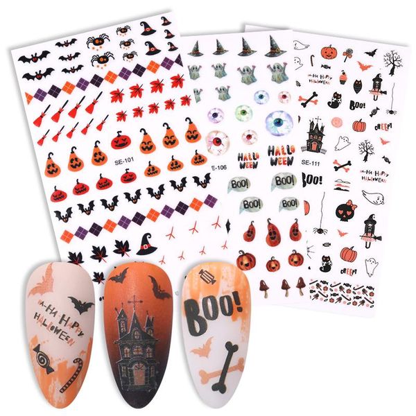 stickers & decals 1 sheet halloween nail sticker bat pumpkin spider pattern slider for manicures transfer wraps art decoration, Black
stickers & decals 1 sheet halloween nail sticker bat pumpkin spider pattern slider for manicures transfer wraps art decoration, Black