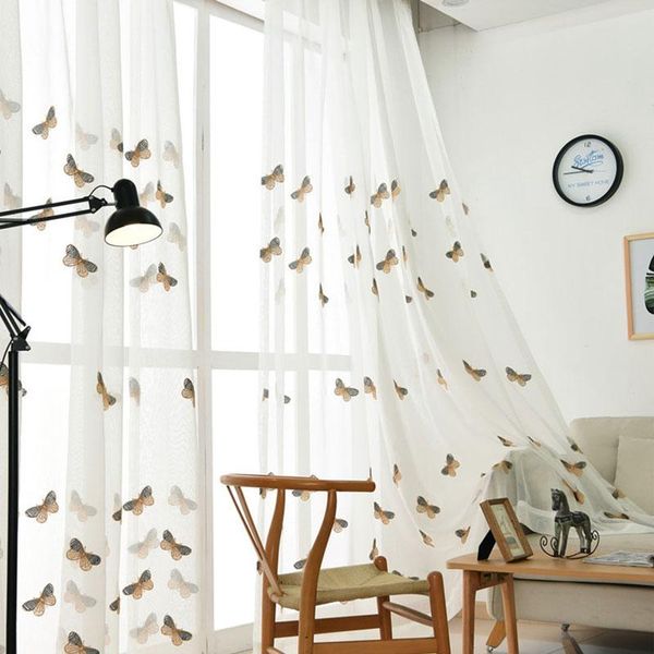 curtain & drapes single panels embroidered voile curtains for living room rustic home decor kitchen tulle white sheer butterflies
curtain & drapes single panels embroidered voile curtains for living room rustic home decor kitchen tulle white sheer butterflies