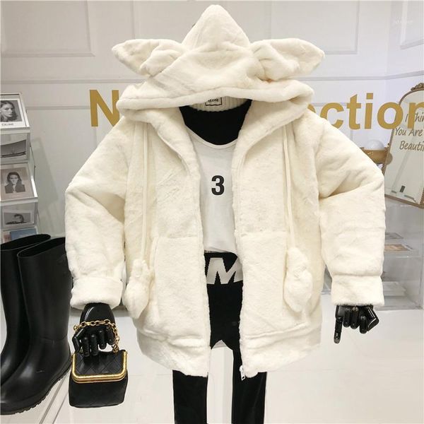 niche design moving ears cotton-padded jacket 2020 autumn and winter new korean cute sweet loose plush coat1, Black
niche design moving ears cotton-padded jacket 2020 autumn and winter new korean cute sweet loose plush coat1, Black