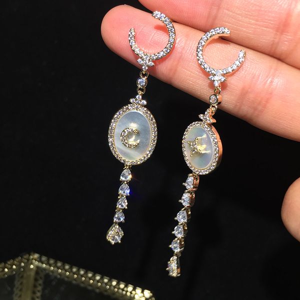s925 silver needle matching shell star moon earrings long tassel creative water droplets atmospheric luxury earrings
s925 silver needle matching shell star moon earrings long tassel creative water droplets atmospheric luxury earrings