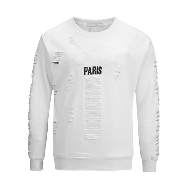 20ss men's fashion ripped sweater designer sweatshirt street printing letters cotton clothing ripped sweater, Black
20ss men's fashion ripped sweater designer sweatshirt street printing letters cotton clothing ripped sweater, Black