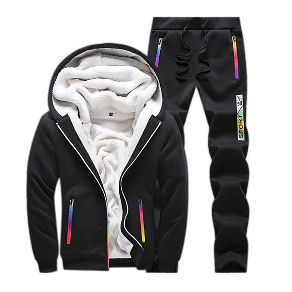 2021 new men tracksuit sporting sets winter warm casual fleece jacket+pants thicken male piece men's track suit sportswear coat giay, Gray
2021 new men tracksuit sporting sets winter warm casual fleece jacket+pants thicken male piece men's track suit sportswear coat giay, Gray